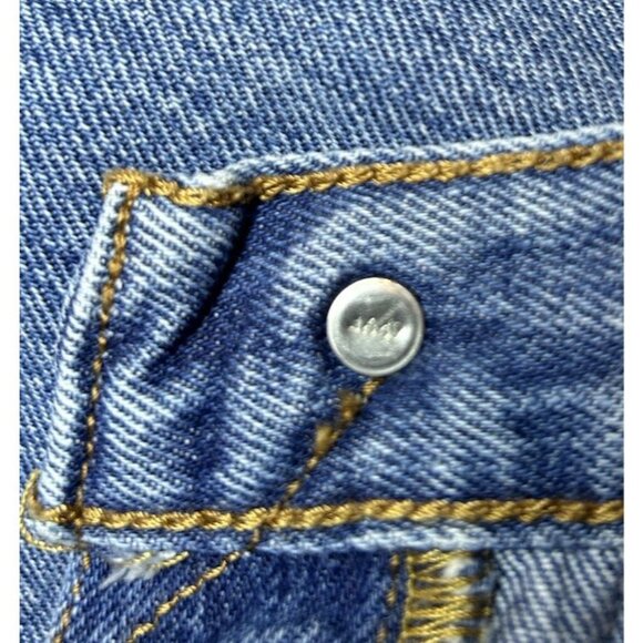 Levis Jeans 501 Men's Jeans Blue Denim Straight Leg Button Fly Size 35x30 - Picture 12 of 12